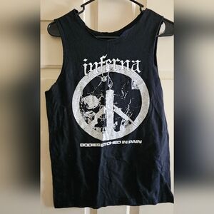'Inferna' black punk band tee